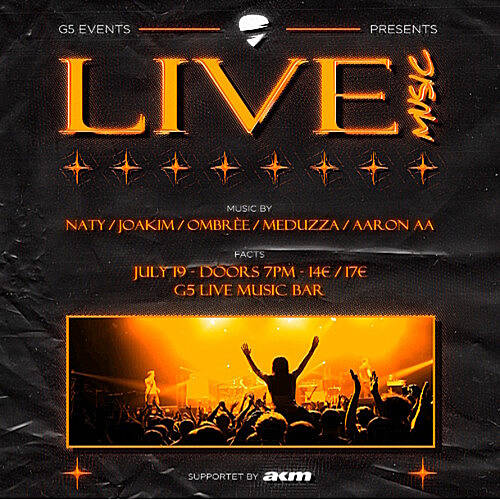  --- G5 Events presents: Pop Hip Hop