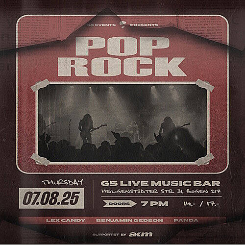  --- G5 Events presents: Pop Rock