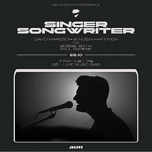  --- G5 Events presents: Singer Songwriter
