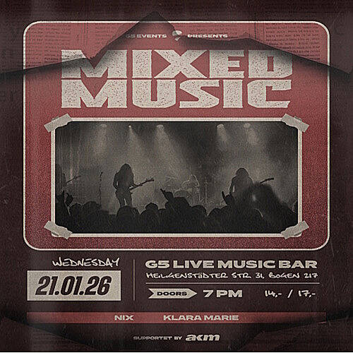  --- G5 Events presents: Mixed Music