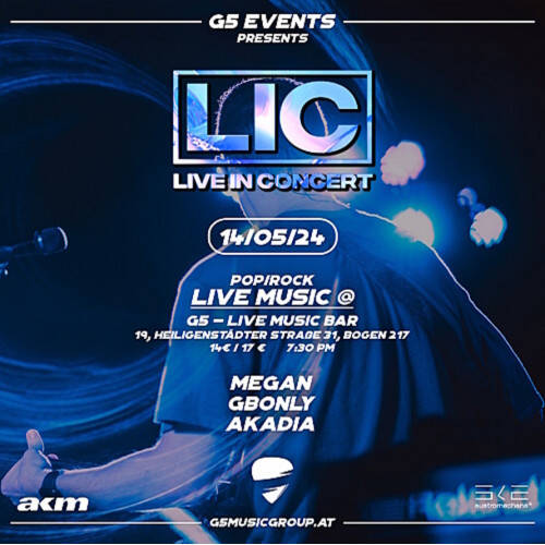  ---G5 presents: LIC - Live in Concert